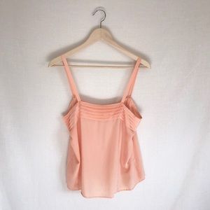 Vintage Jonathan Martin Orange pastel silk tank S